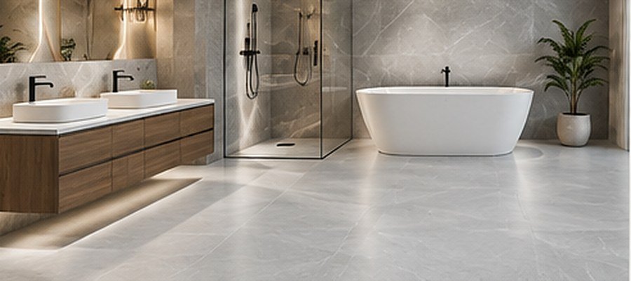 Bonita Soft Gray Porcelain Tile - Image 3