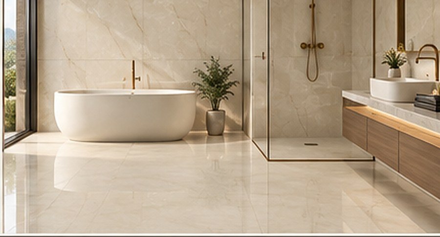 Dania Beach Cream Porcelain Tile - Image 4