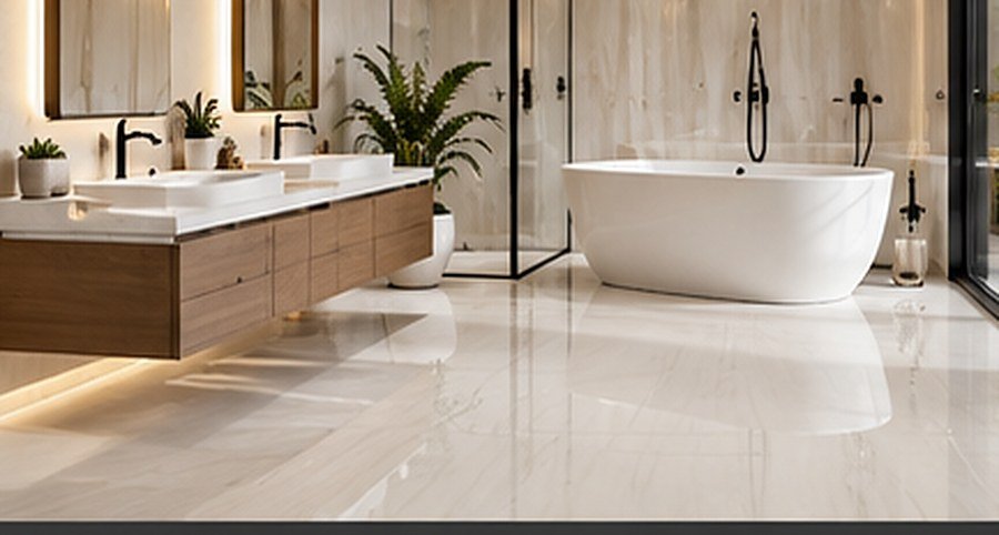 Las Olas White Porcelain Tile - Image 3