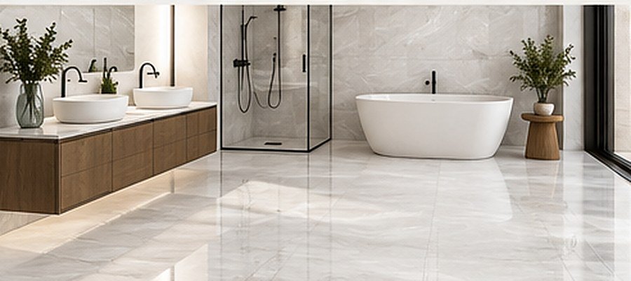 Miramar White Porcelain Tile - Image 3