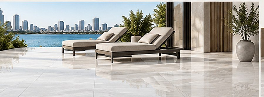 Miramar White Porcelain Tile - Image 4