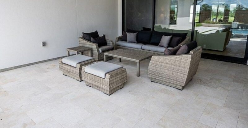 Moon Light Leathered Marble Pavers