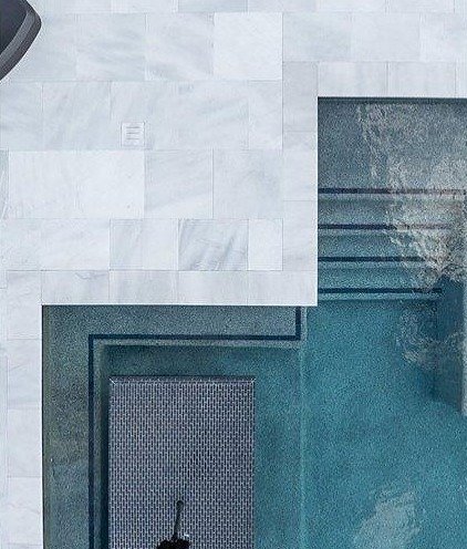 Pasha White Leathered Marble Pavers - Image 2