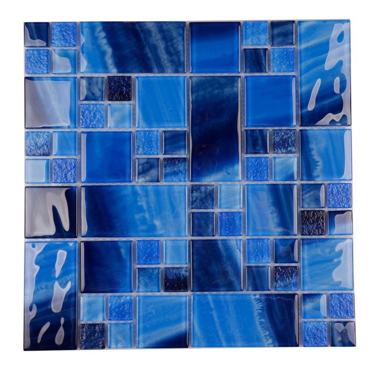 Ocean Sky Blue Mosaic